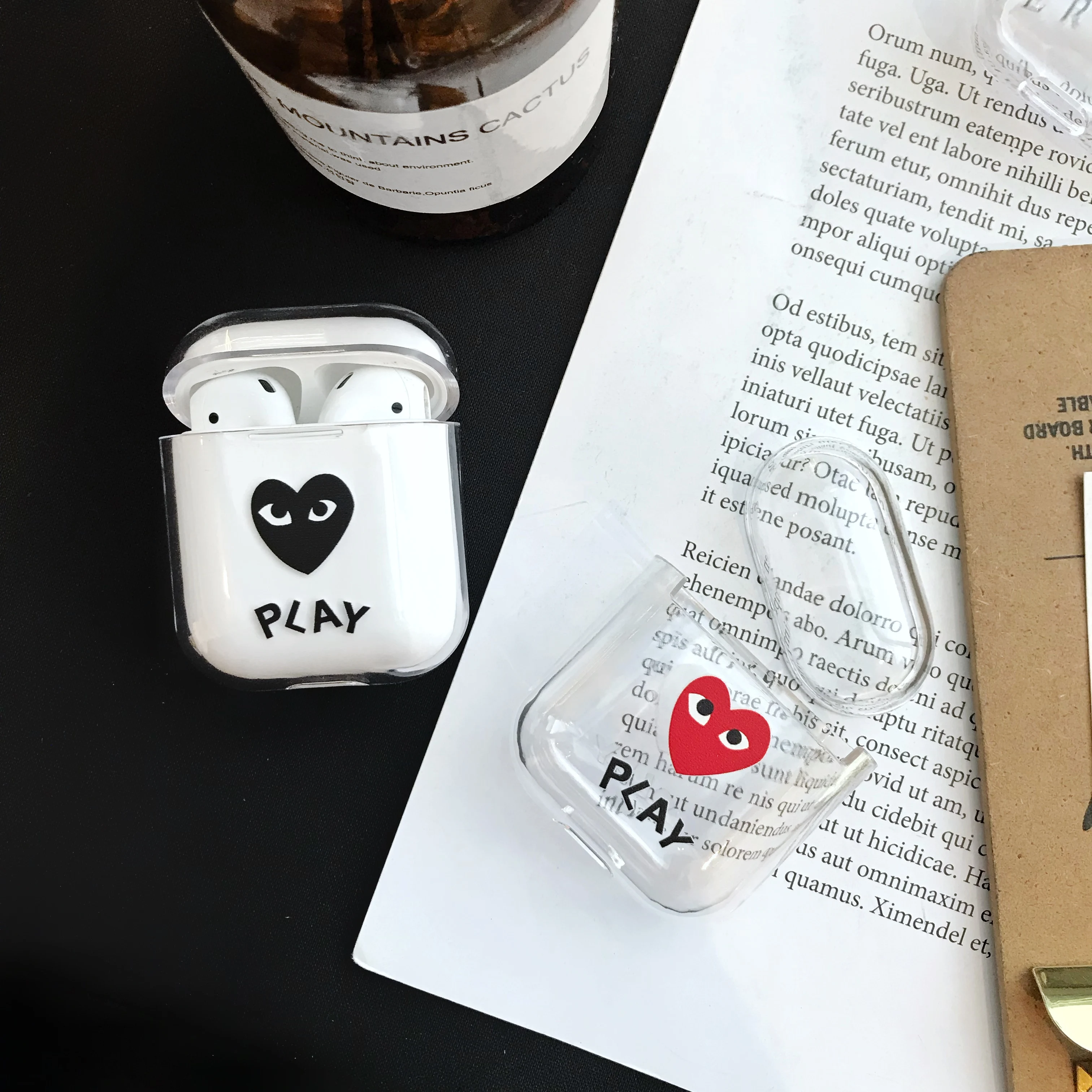 
Lovely Fruit Custom Design Clear Plastic Cartoon Transparent Airpods 2 Case 