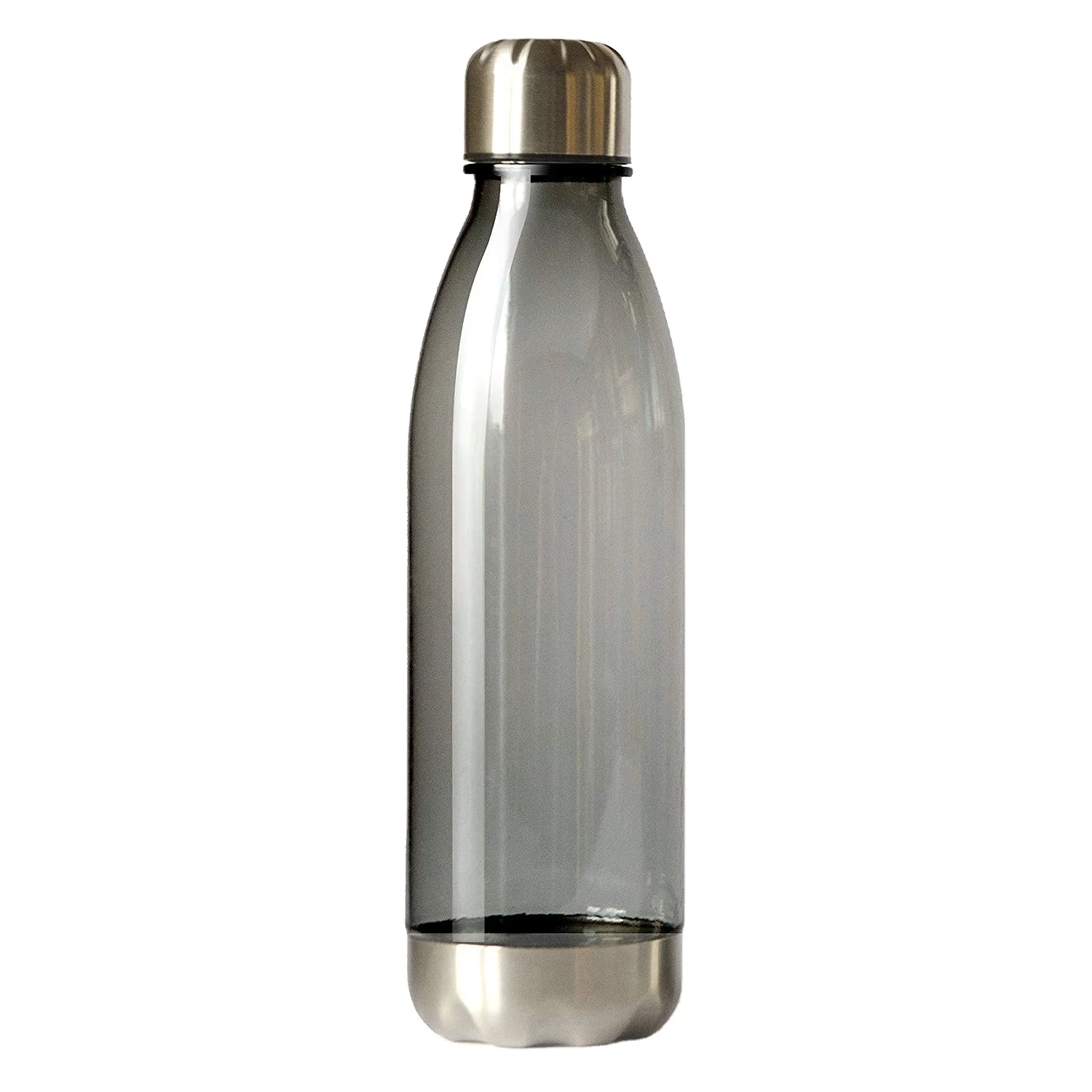 

Reusable Tritan Non Toxic Plastic Cola Shape Sport Water Bottle 25 oz with Stainless Steel Leak Proof Twist Off Lid & Steel Base, Customized color