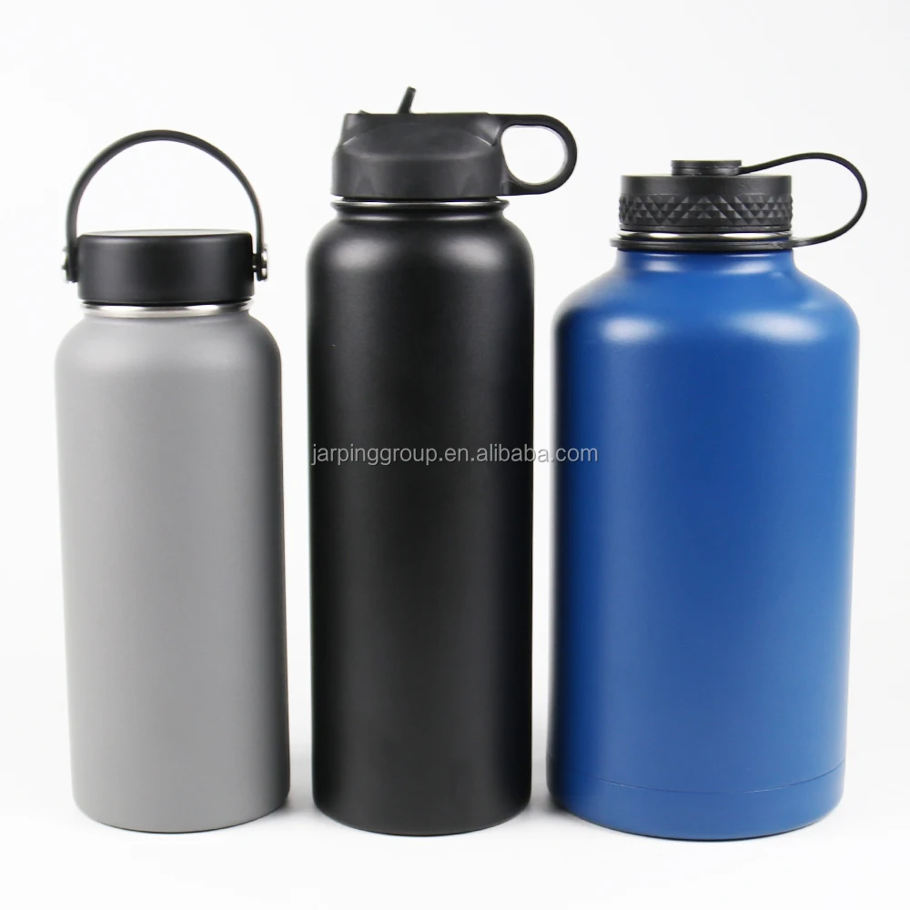 

Stainless Steel Reusable Water Bottle Double Wall Wide Mouth Vacuum Insulated Flask With Leakproof Lid, Many colors option or customized color