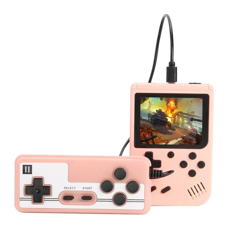 

NEW 800 IN 1 Retro Video Game Console Handheld Game Portable Pocket Game Console Mini Handheld for Kids Christmas Gift, Pink/blue/green/yellow/grey