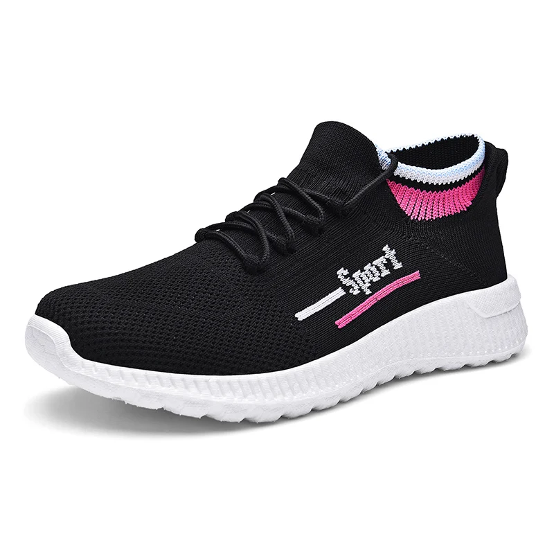 

New Arrival breathable men Casual fly knitted Sport Running sneakers Shoes, As photos