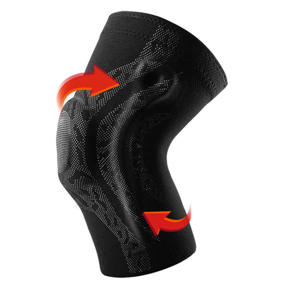 

FunFishing Nylon 3D knitted Knee Lateral Brace Patella Protector Silicone Spring Knee Pads