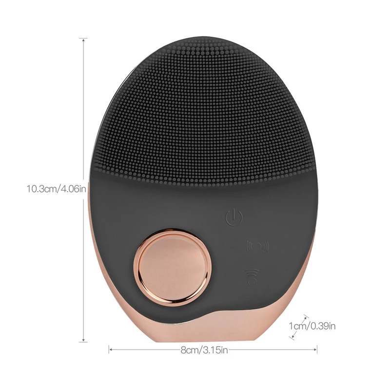 

The latest koli silica gel facial cleanser in 2021 cleans pores ultrasonic facial cleanser electrodetoxification beauty, Pink