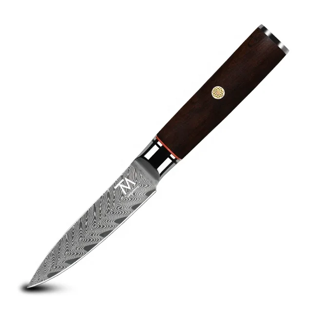 

Vegetable Small Kitchen Fruit 3.5 Inch Wholesale Knives Vg10 Damascus Steel Customized Paring Knife