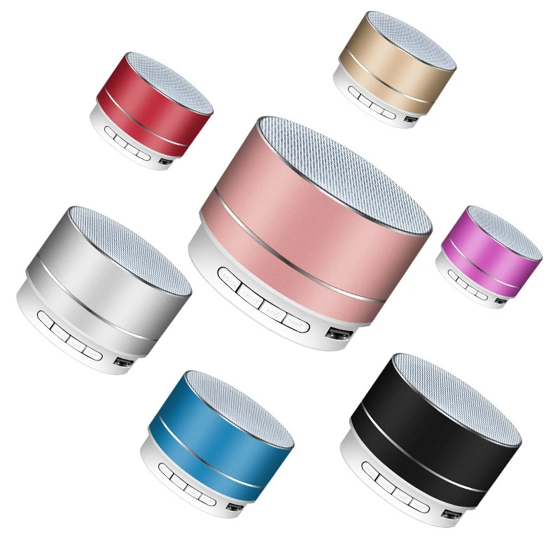 

A10 aluminum speakers with wireless mic car audio speaker bt wireless waterproof shower A9 speaker outdoor, Black, red,blue, pink, white,green