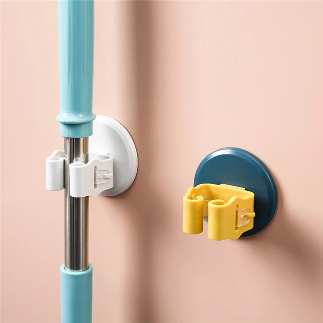 

Waterproof And Moisture-proof Disc-shaped Mop Holder Cleaning Tool Organizers Household Storage Tools, Yellow