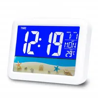 

LED desk & table digital & analog-digital clocks display calendar children alarm clock