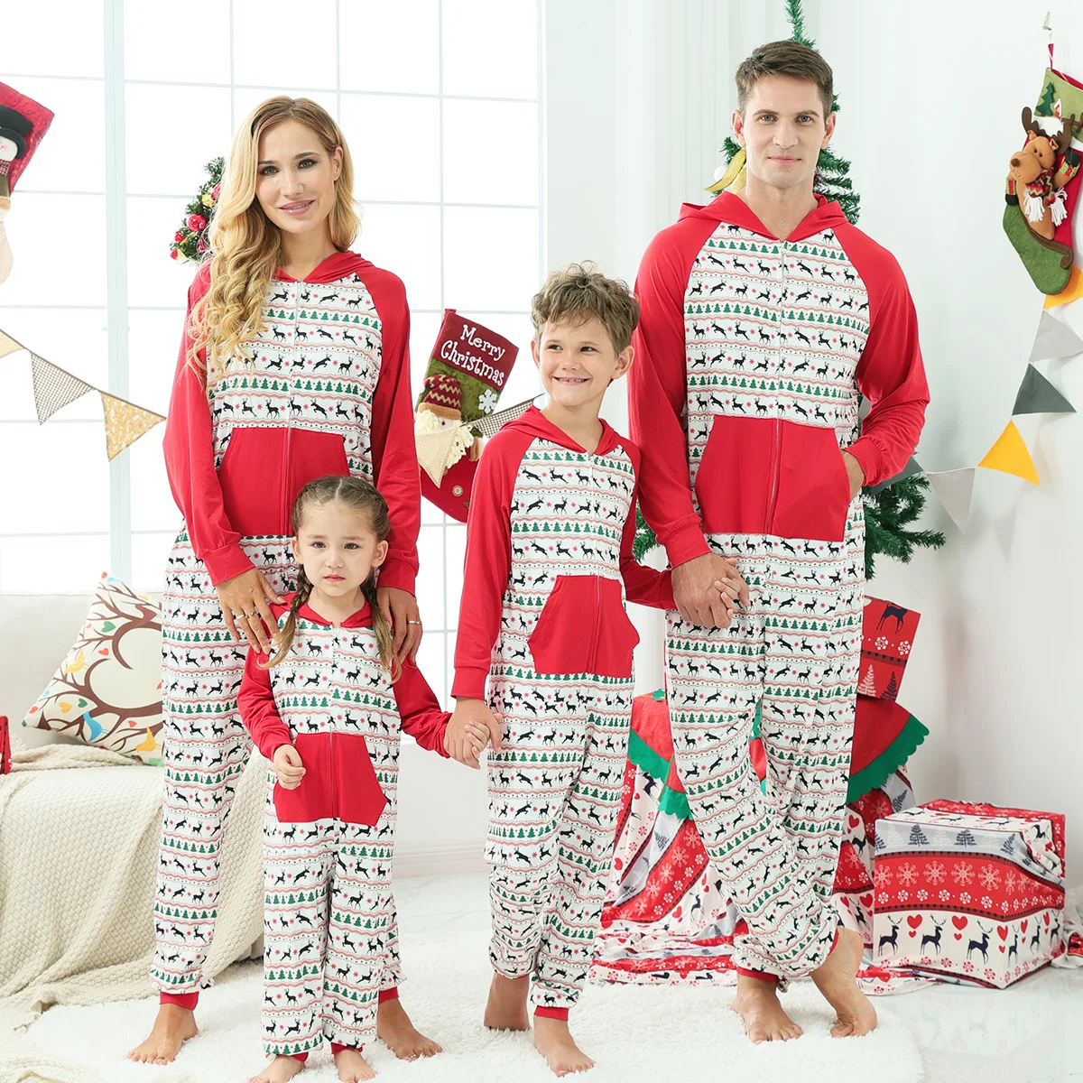 

2021 New Family Matching Casual Pajama Kids Sleepwear Tartan Plaid Halloween Christmas Pajamas Custom Print Adult, Customized color