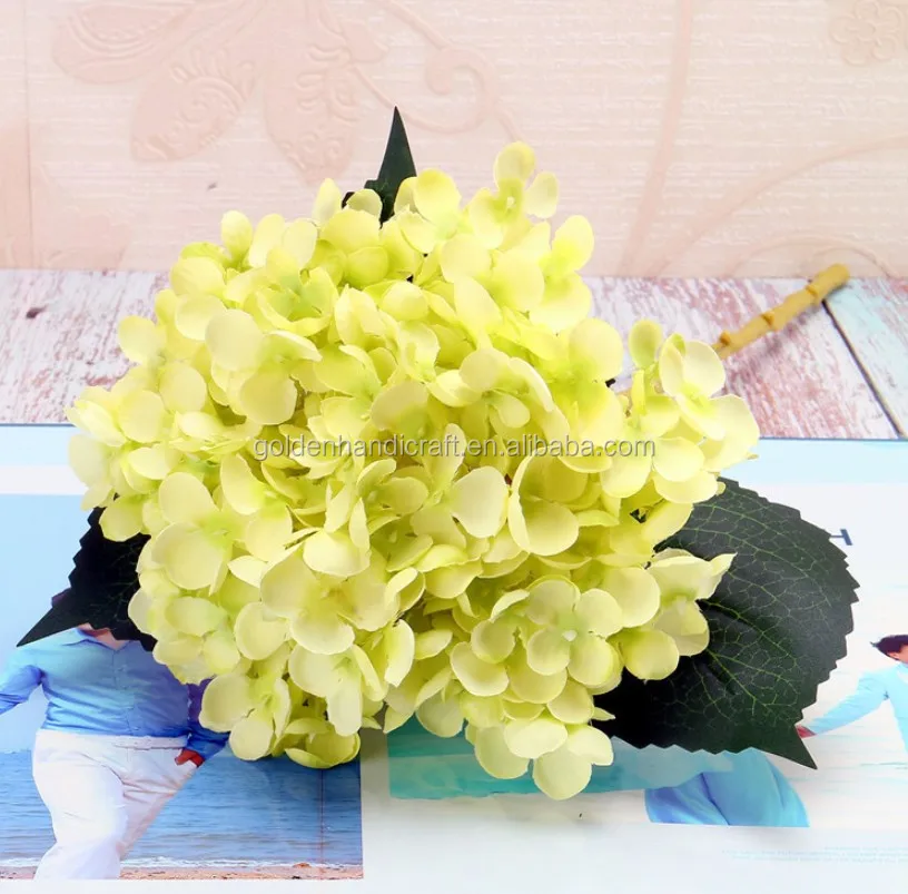 Wholesale Artificial Hydrangea Flower Head Silk Hydrangea Flower For Wedding Decoration Buy