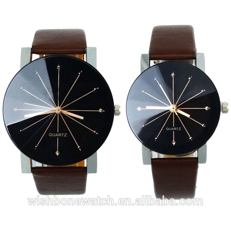 3975 Couple Watches Fashion Lovers Watches Casual And Quartz Dial Clock Leather Wrist Watch