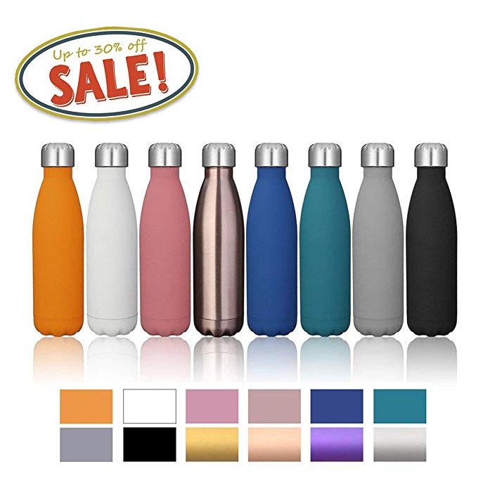 

Wholesale Metal Thermos flask Travel Stainless Steel Vacuum Insulated18/8 Double Wall 500mlCola Shape Sports Water Bottles, Customized color