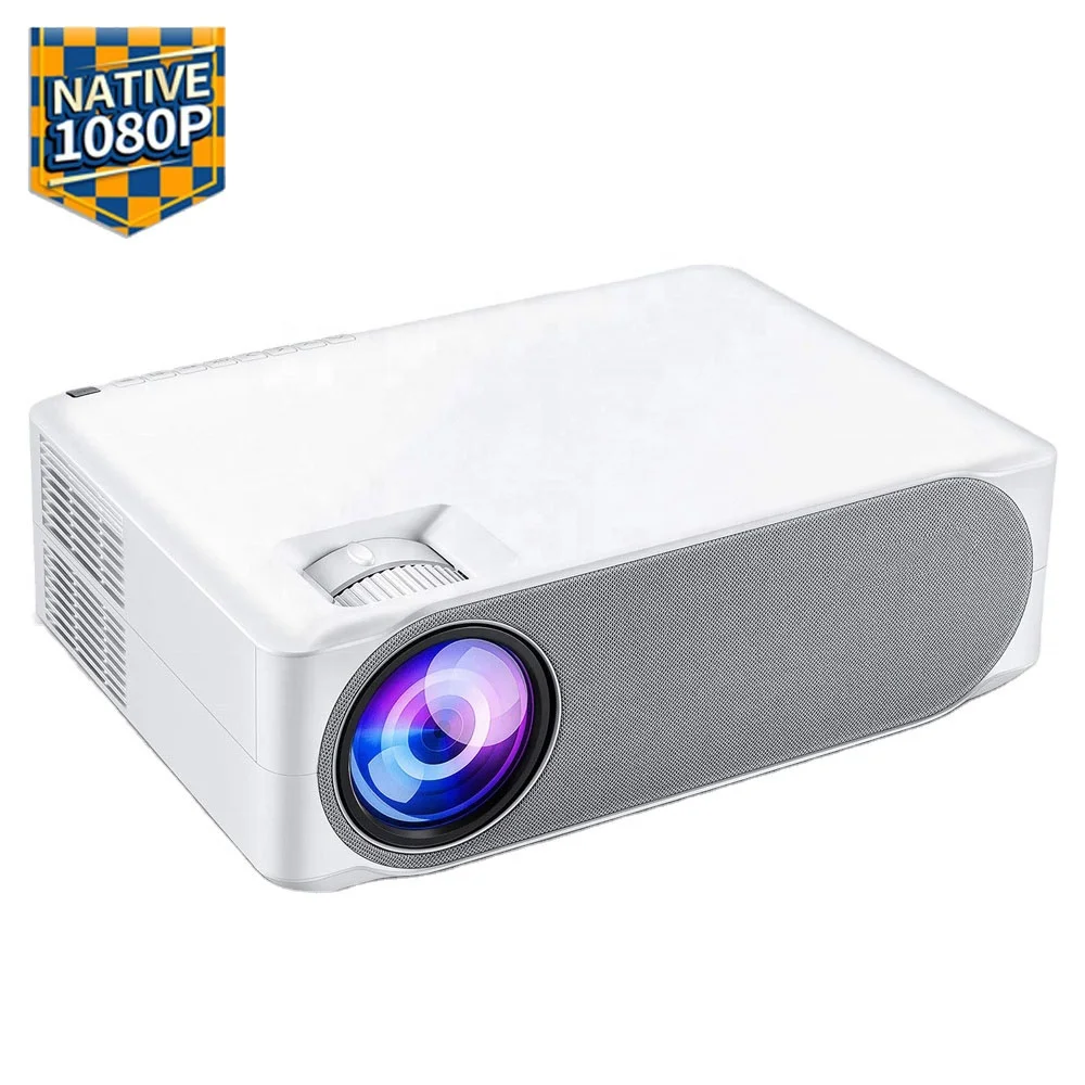 

[Amazon Hot Native 1080p Projector] 6000 High Lumens Native 1080p 4K Full HD LED LCD Portable Video Home Theater Projector