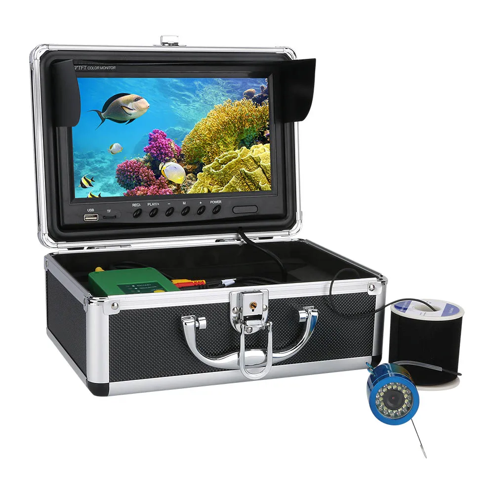 9" 15/30/50M 1000TVL Fish Finder Underwater Fishing Camera For Sea/River Fishing 