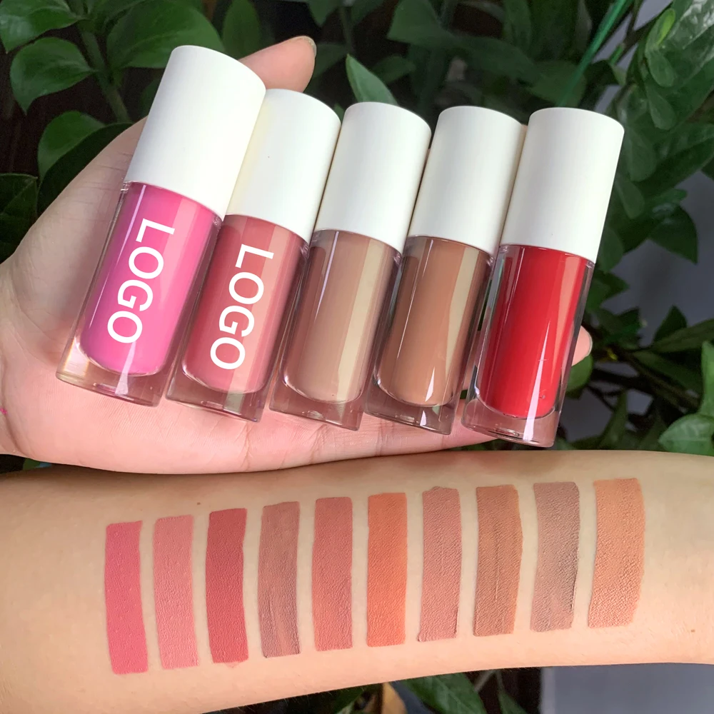 

High pigmented matte liquid lipstick new cosmetics purple red pink red nude matte liquid lipstick
