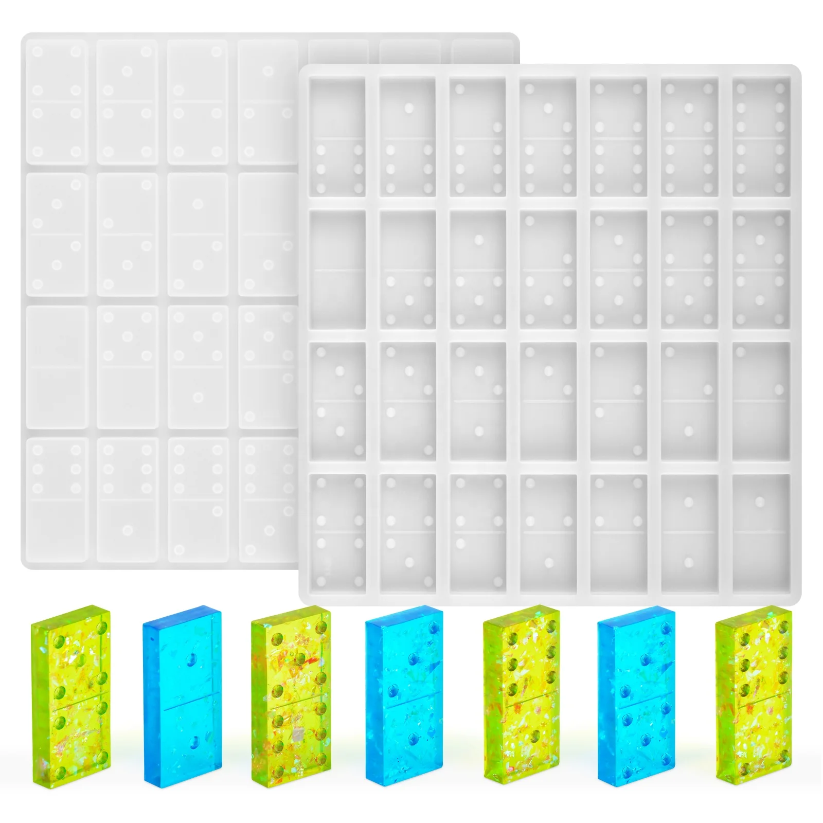 

Hot selling resin diy crafts mold set silicone resin domino mold resin domino making tools, As picture or as your request