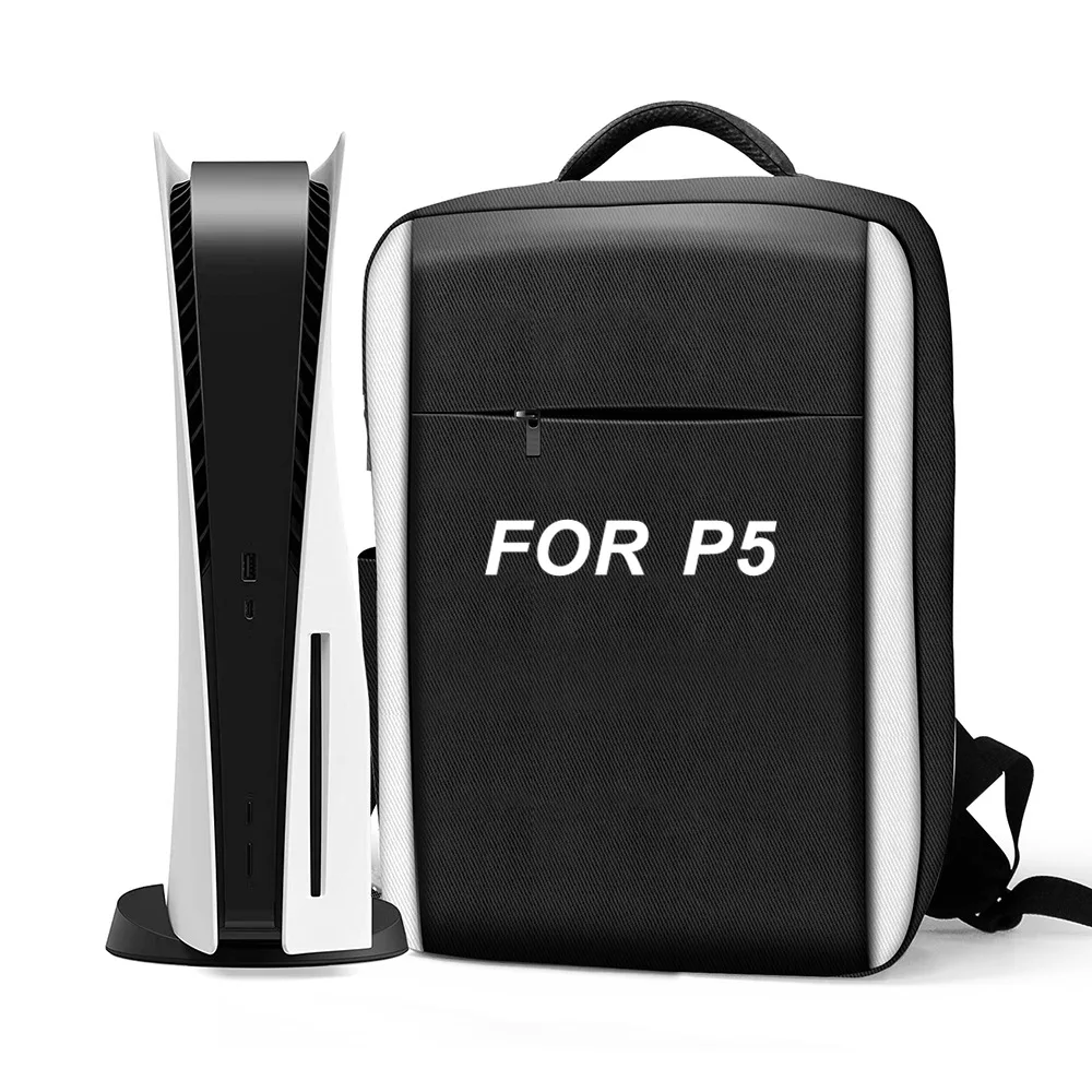 

Travelcool Backpack Ps5 Host Storage Bag For Ps5 Game Controller Accessories Storage Bag Backpack Handbag, Black