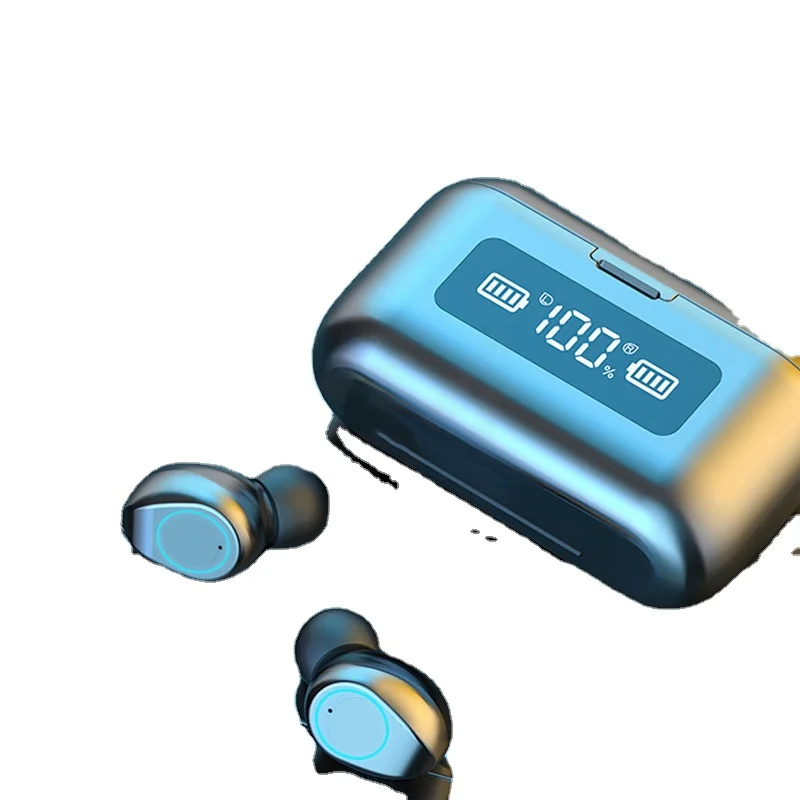 

Earphone Sport-Headset Touch-Control Earbuds Tws Noise-Cancel 2000mah LED