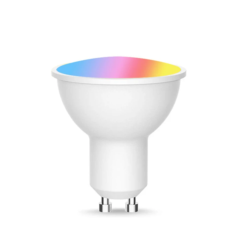 

Tuya Smart Life Dimmable Rgb Led Light 5W 7W Phone Control wifi Smart GU10 Colored Bulb with voice control