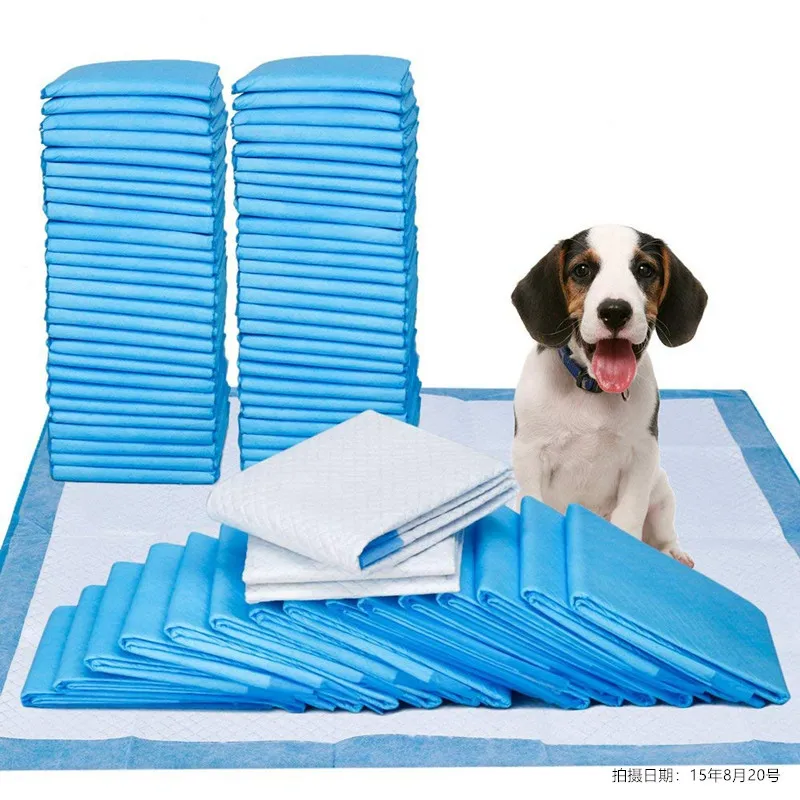 

Pet pads thickened absorbent disposable dog pads for training 100 pieces of pack cat urine pads, As photo