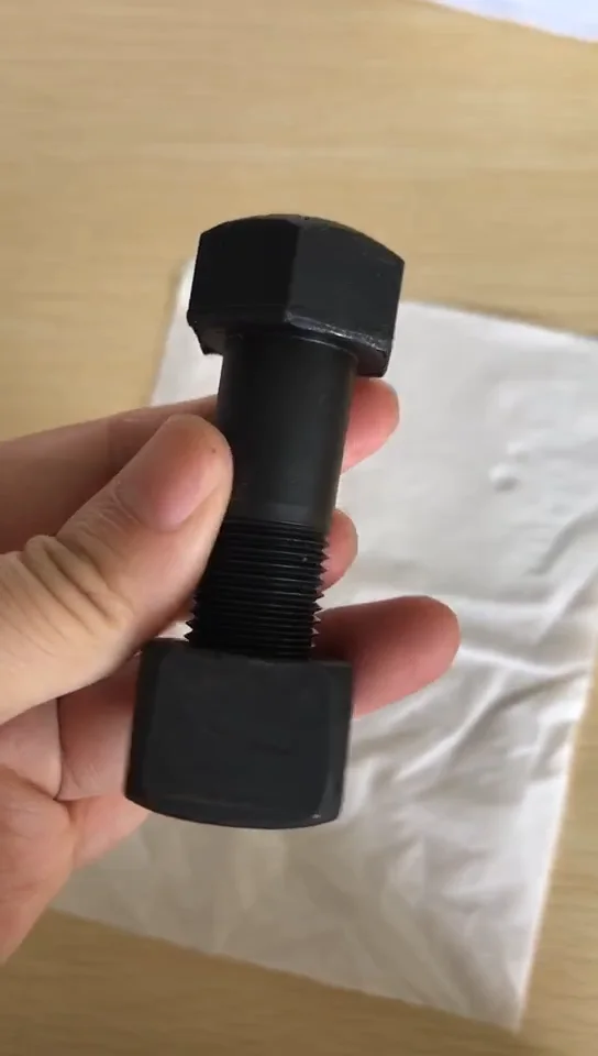 12.9 10.9 Grades Excavator Track Bolt And Nut Excavator Track Pad Bolt