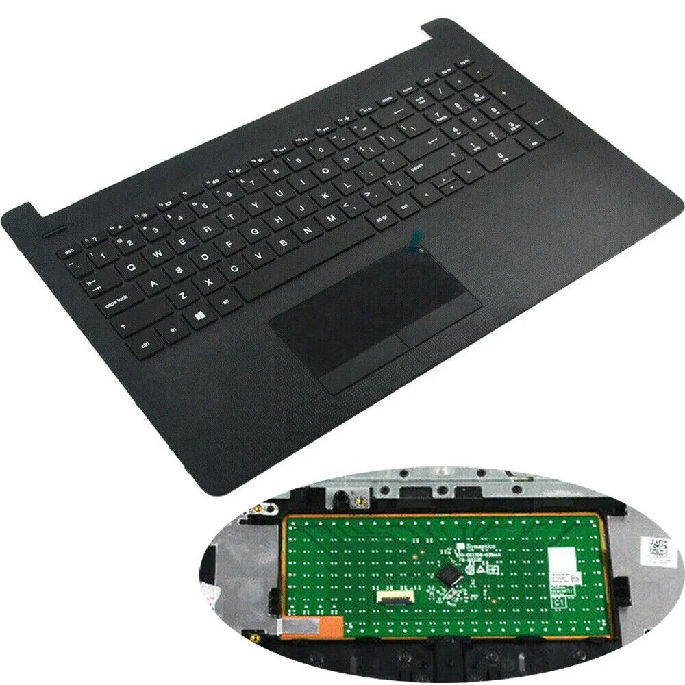 

HK-HHT laptop Palmrest keyboard for HP 15-BS 15-BW Touchpad Black 925008-001 925010-001 US layout