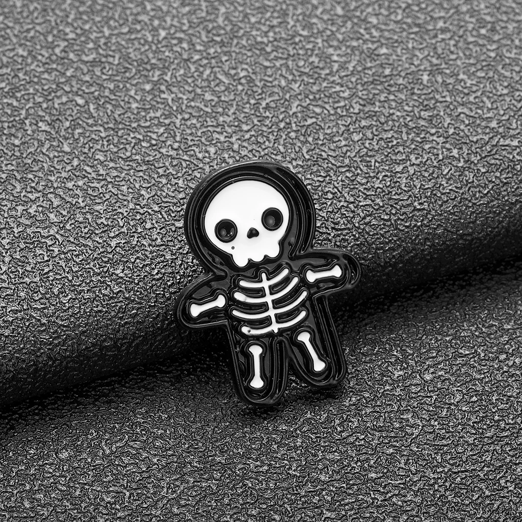 

Halloween Skeleton Pin Brooch, Ghost Halloween And Christmas Decorations For Men And Women