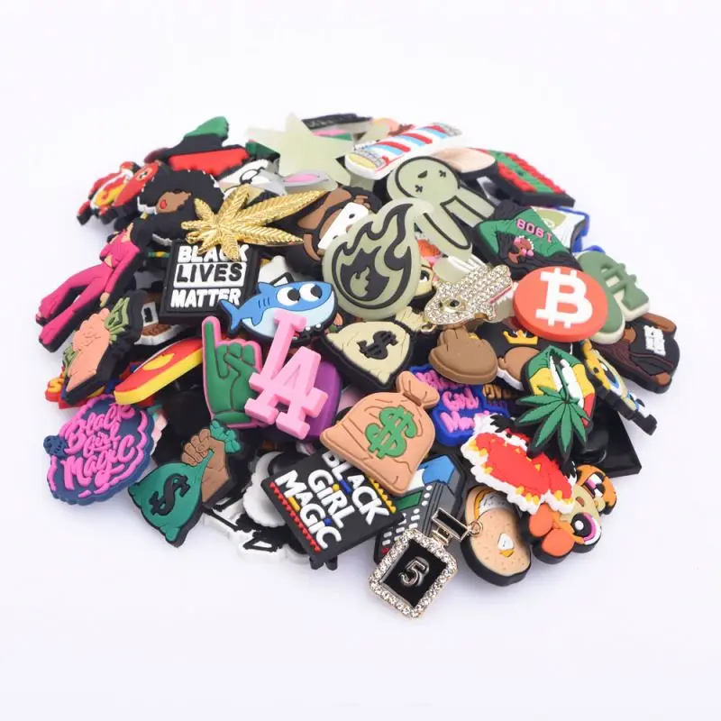 

Eco-friendly Custom Soft PVC Shoes croc buttons Sandals Charms for clog shoes