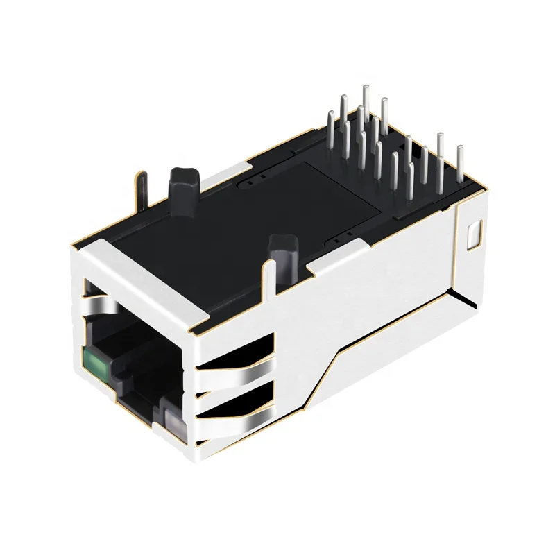 

1x1 Port Length 32.5mm 1000 Base-T 12P8C RJ45 Female Connector Cat6 Industrial Ethernet Connectors