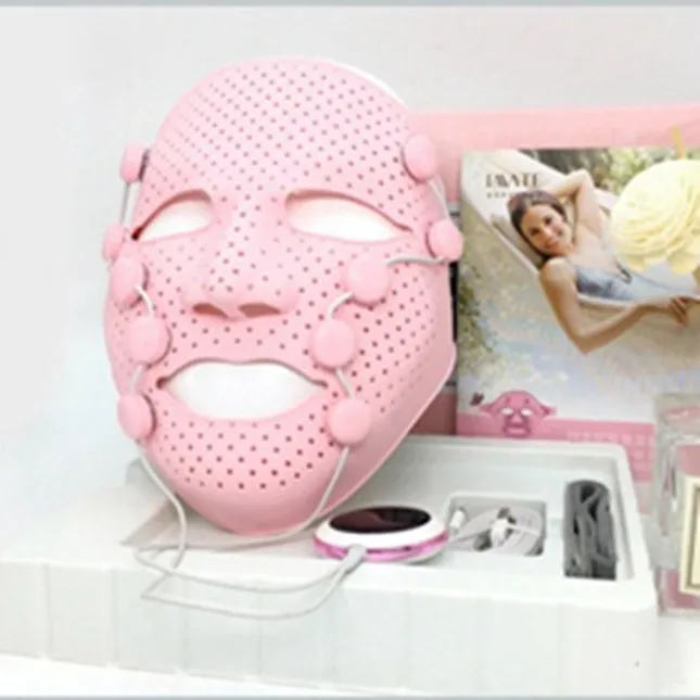 

Food Grade Silicone Facial Massage Mask EMS Micro-current Face Lift Massager Led Vibration Massage SPA Beauty Mask