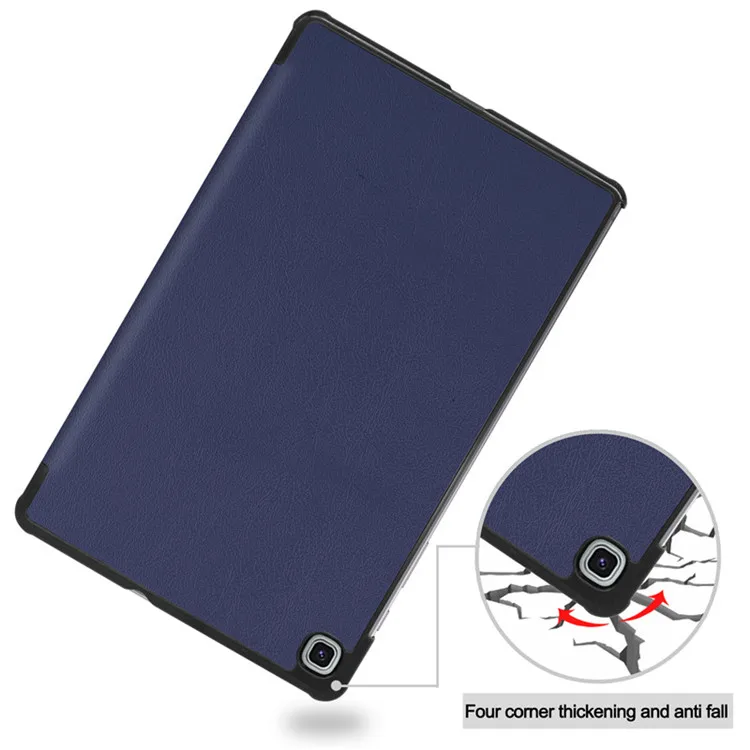 

2020 Online Tri-fold Design Pu Tpu Shockproof Flip Tablet Case Cover For Samsung Galaxy Tab S6 Lite 10.4 Inch Sm-p610 / 61