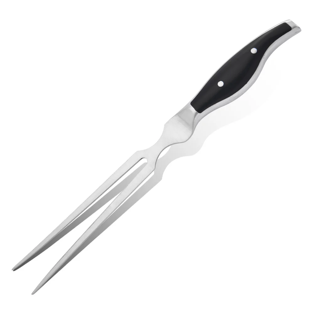 

Best choice hot sales stainless steel bbq forged carving meat fork in stock, Black