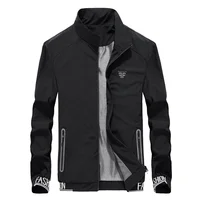 

Wholesale Custom Logo Zip Up Fashion Streetwear Mens Winter Windbreaker Bomber Jacket