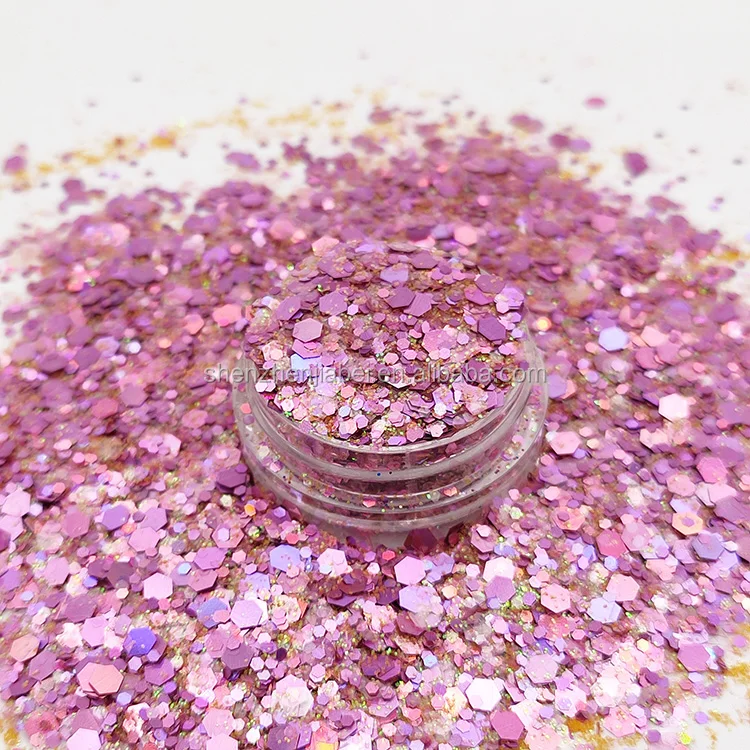 Wholesale Bulk Glitter Nontoxic Ecofriendly Chunky Glitter Powder For