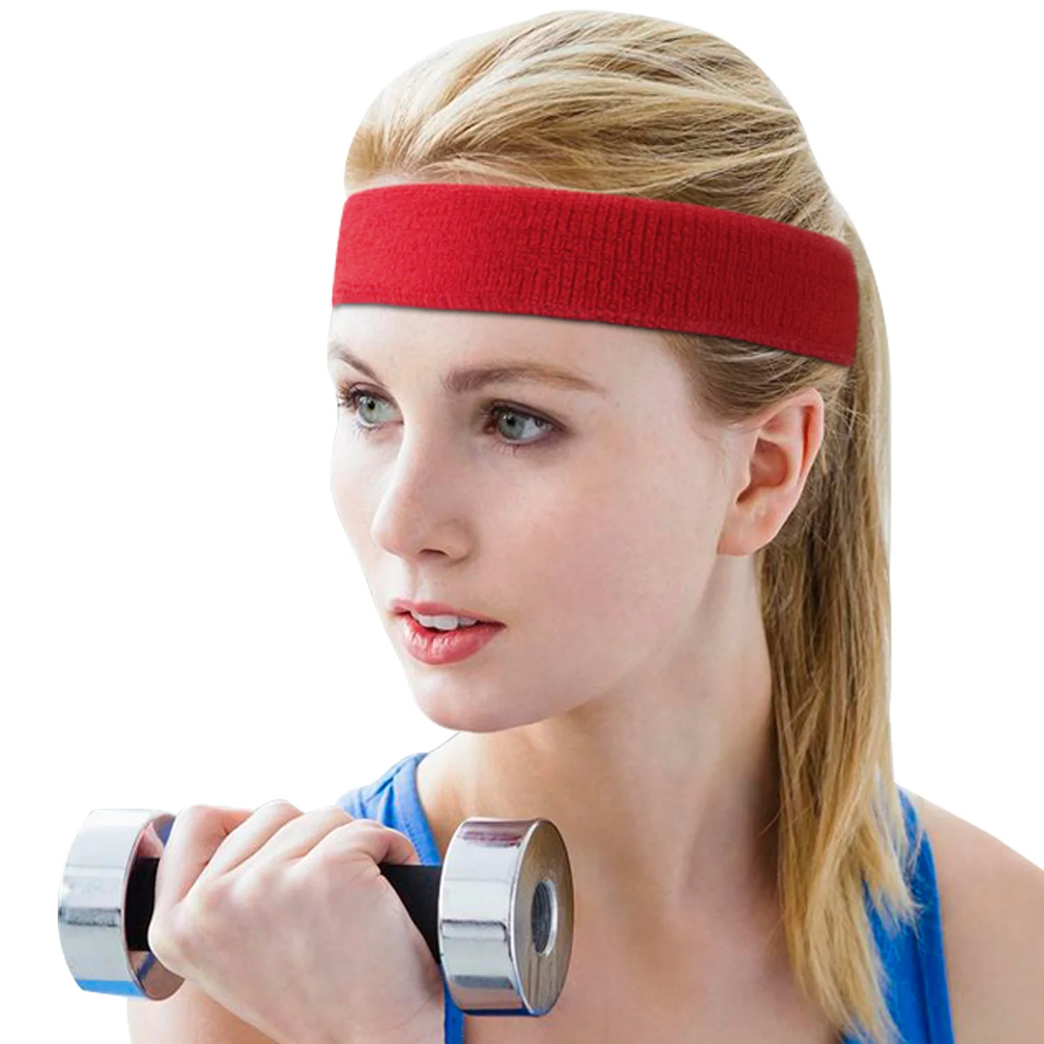 

Universal Adjustable Custom Logo Unisex Double Sides Running Athletic Head Band Fitness Elastic Yoga Sports Sweatband Headband, Customized color