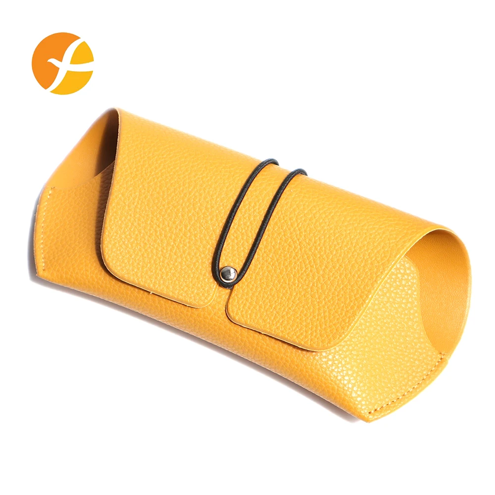

2021 New Arrival Customizable Yellow Leather Sport Sun Glasses Case Box For Sale, 1 color available or custom