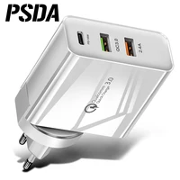 

PSDA EU/US/UK Quick Charge 3.0 USB Charger For iPhone 11 Pro Max Samsung Huawei Xiaomi High Quality PD Fast Mobile Phone Charger
