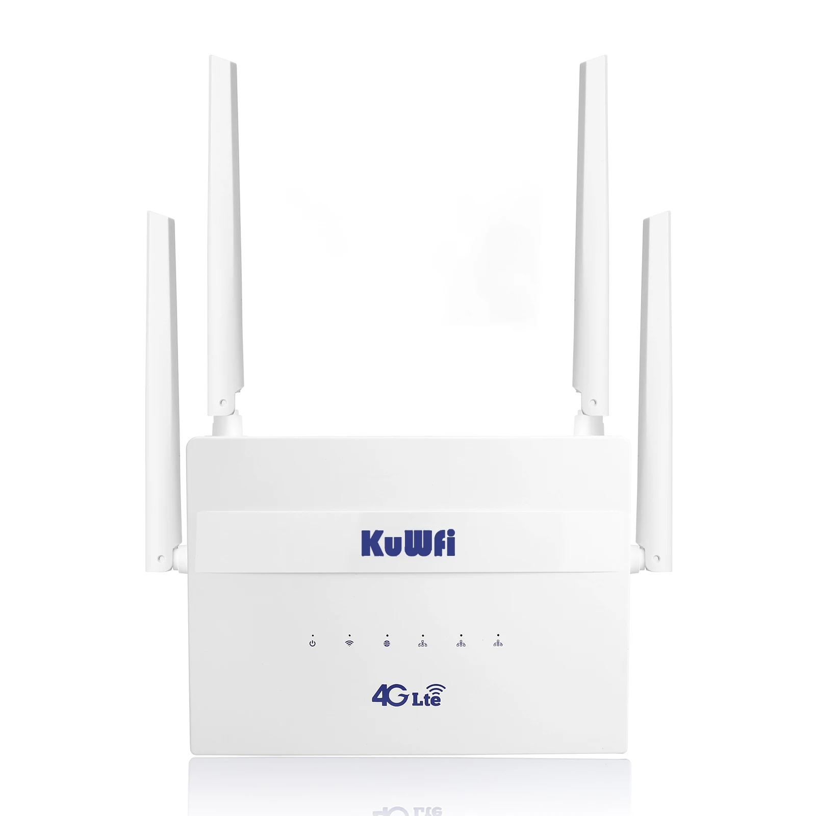 

2023 Hot Selling KuWFi Router Wifi 300mbps 4g Lte Wifi Router Lan Port Indoor Unlock 4g Modem Wifi Router with Sim Card
