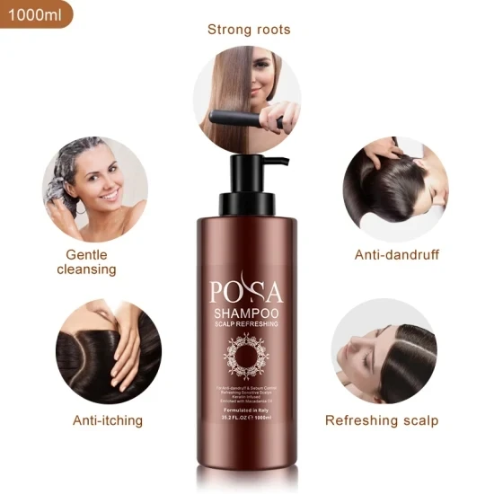 

POSA Private Label Shampoo high quality smoothing deep clarifying bio hair care keratin Moisture Natural Shampoo