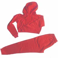 

Manufacturer fleece crop top jogger sets training sporting wear jogging suit tracksuit sets for women 2 piece set