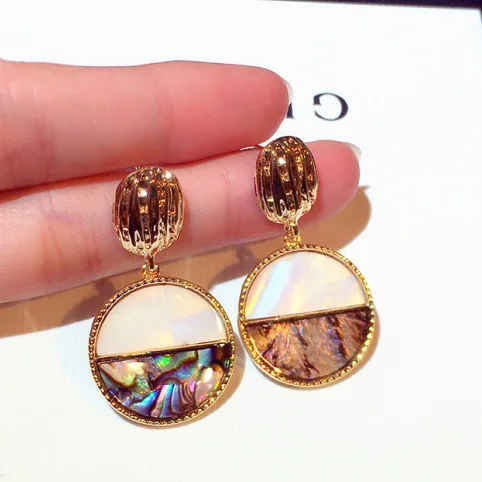 

Fashion Resin Acrylic Geometry Drop Earrings Women's Vintage Acetate Plate Leopard Earrings Fashion Statement Jewelry, Picture shows