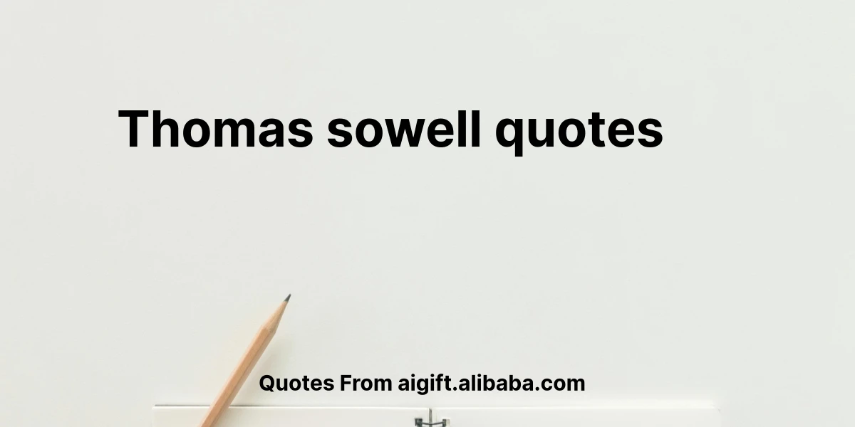 thomas sowell quotes