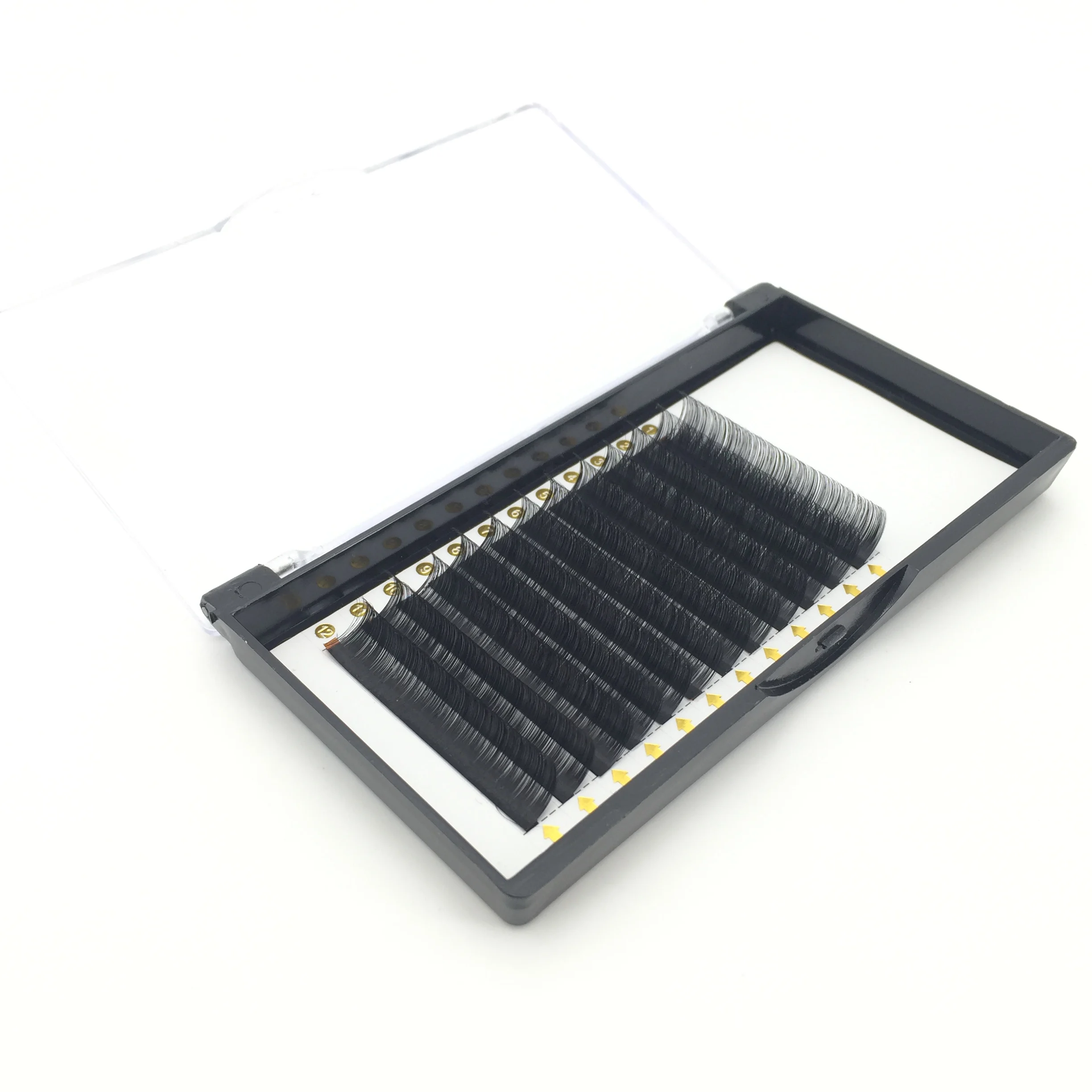 

Wholesale Private branding high quality PBT volume classic Silk Lashes individual 005 lashes false eyelashes, Natural black