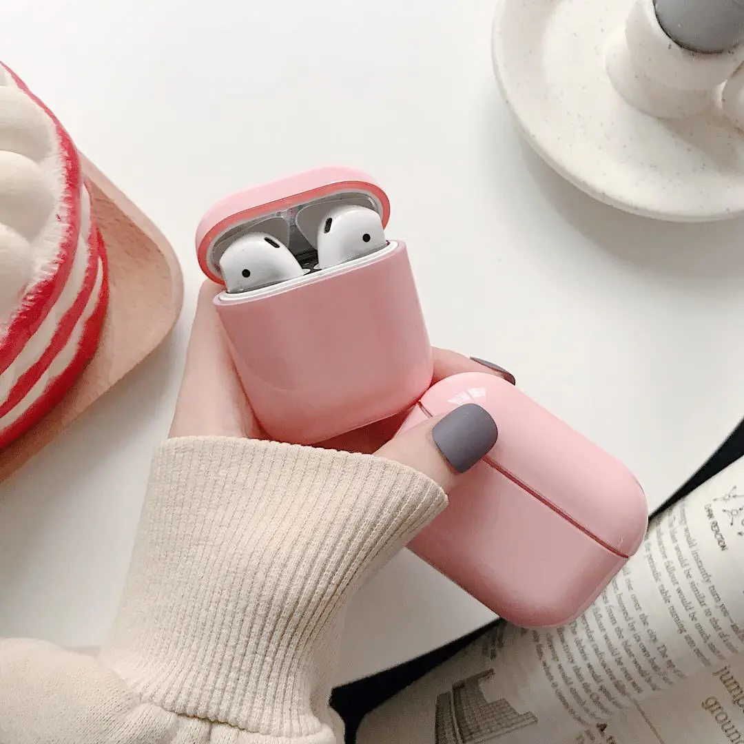 

Factory price pink purple airpods case for apple airpod 2 version air pods pro earphone accessories with custom logo