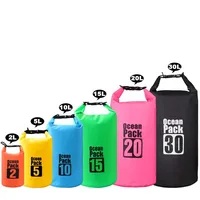 

Factory price colorful 2L 5L 10L 15L 20L 30L waterproof floating dry gear beach bag