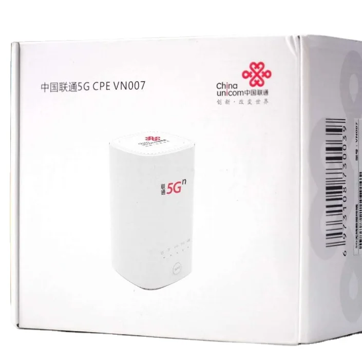 

5g cellular router China Unicom Multifunctional 5G CPE VN007 VN007+ router dual sim wireless wifi routers 5G Modems, White