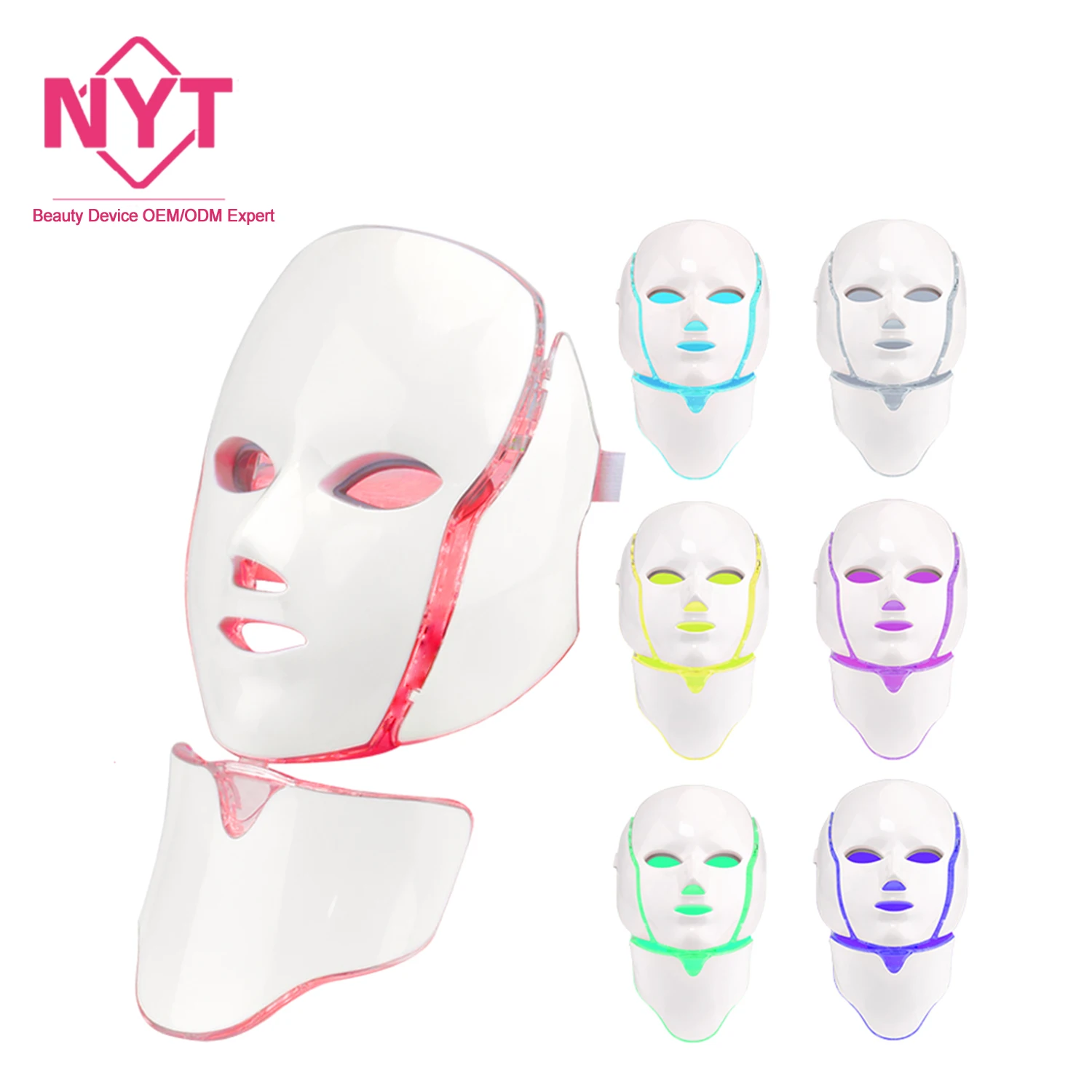 

The United Kingdom Competitive Skin Rejuvenation Shenzhen Wholesale Professional Light Therapy Massage Photon Led Mask Facial, White/gold