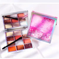 

High Quality Silky Powder 9 Colors Matte Shimmer Glitter Eyeshadow Palette