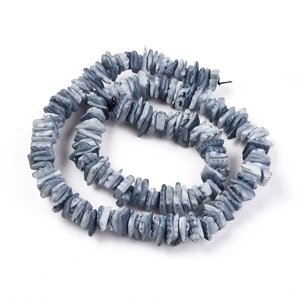 

Pandahall Grey Dyed Chips Shell Beads for Sale