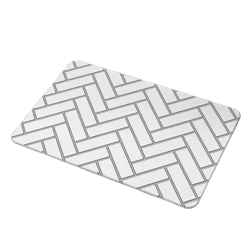 

Wholesale shower clean diatomaceous earth absorbent non slip floor bathroom diatomite bath mat, Picture or customized