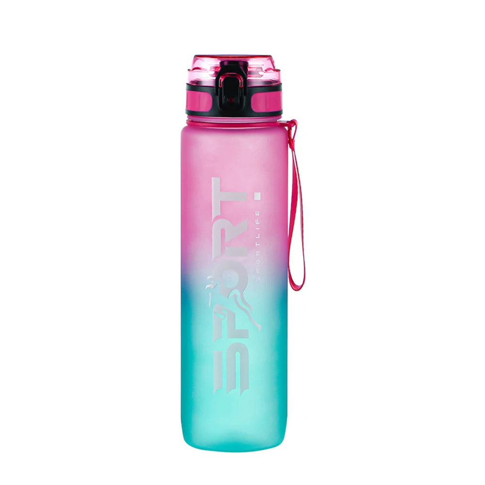 

2021 new idea product fashion design custom logo wholesale large capacity plastic sport water bottles for bicycle outdoor, Multiple colors